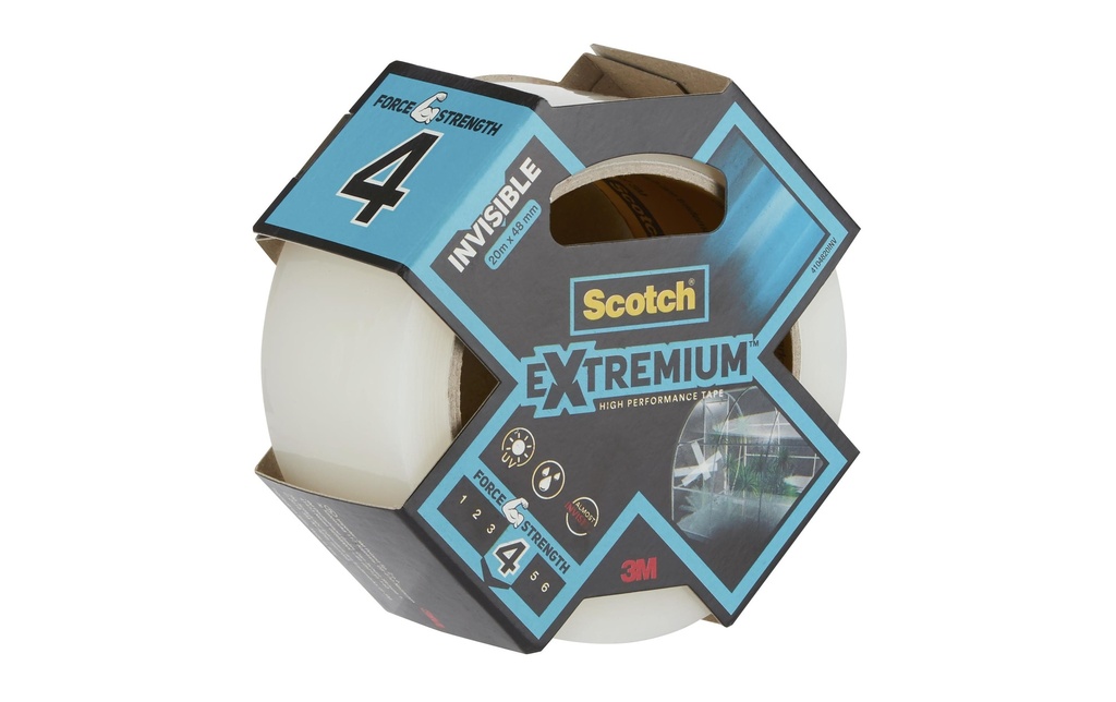 Scotch Bande de tissu Scotch Extremium INVISIBLE 48 mm x 20 m, Clair