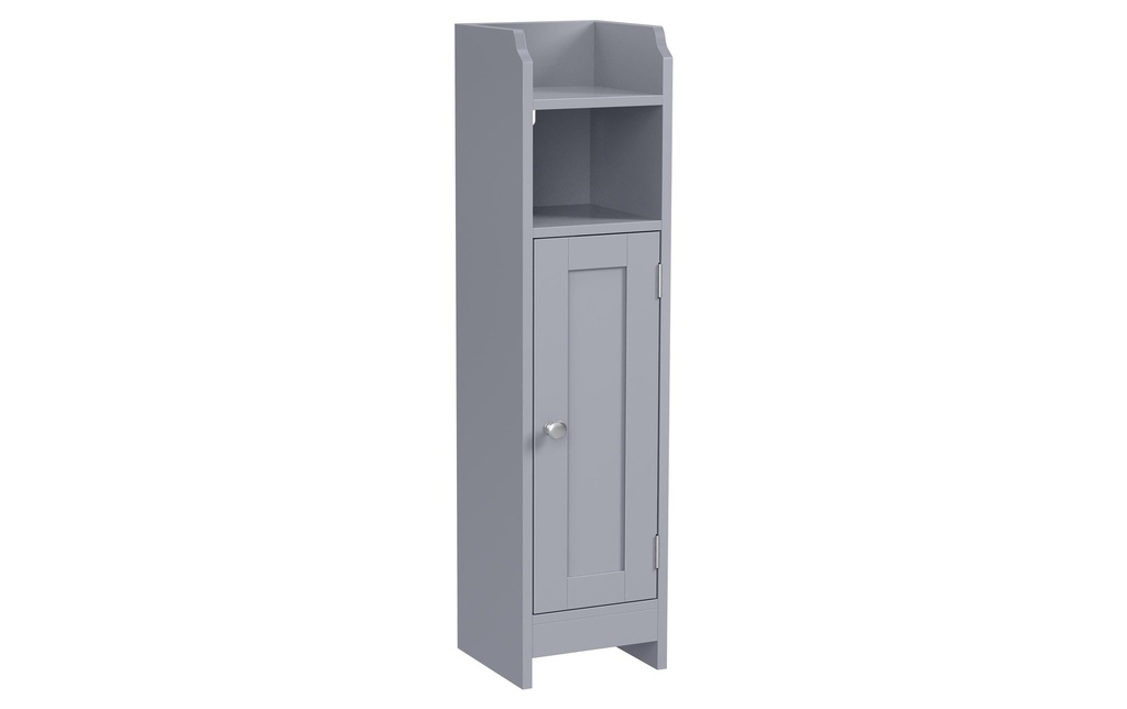 VASAGLE Armoire de salle de bain 18 x 80 cm, Gris