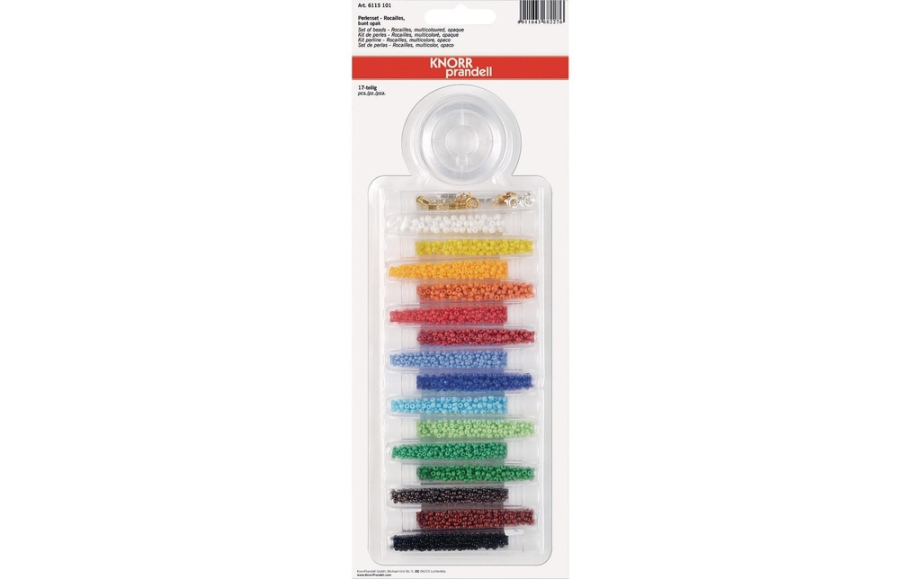Knorr Prandell Kits de perles Rocailles  17 pièces, opaque