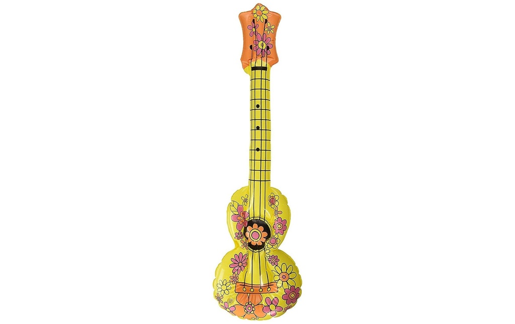 Folat Accessoires gonflable guitare acoustique Jaune