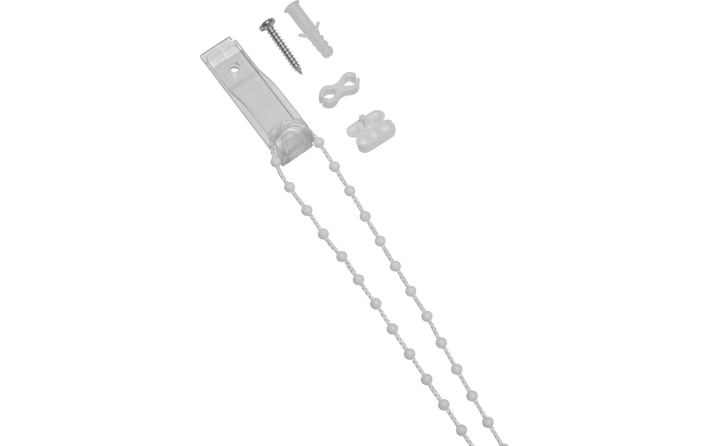 Gardinia Chaîne de store pour store à tirage latéral 500 cm, blanc