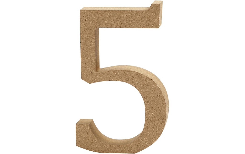 Creativ Company Numéro de bois 5 1 pièce