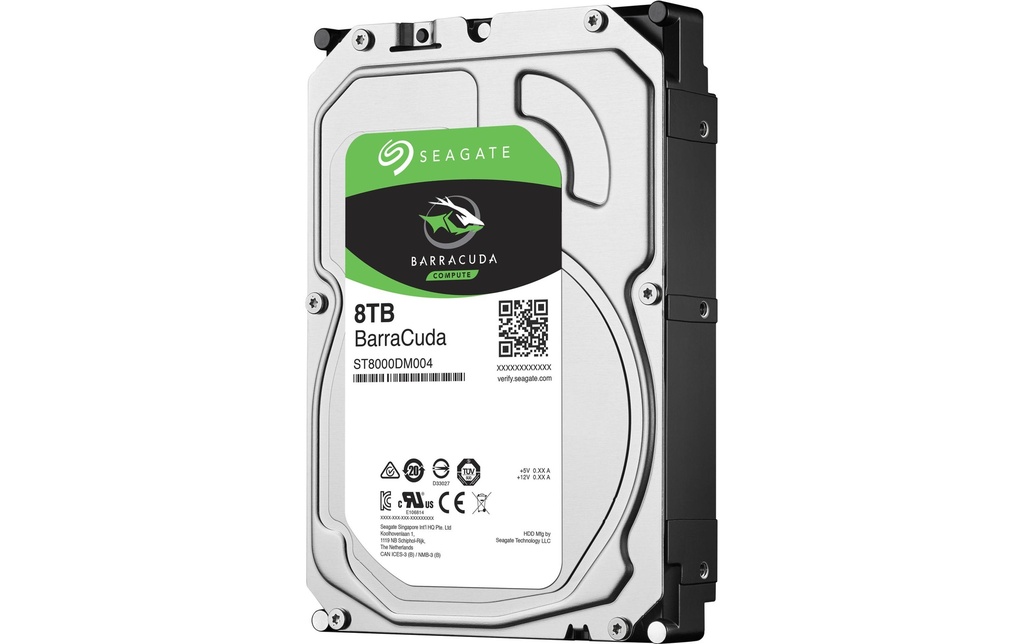 Seagate Disque dur BarraCuda 3.5 SATA 8 TB