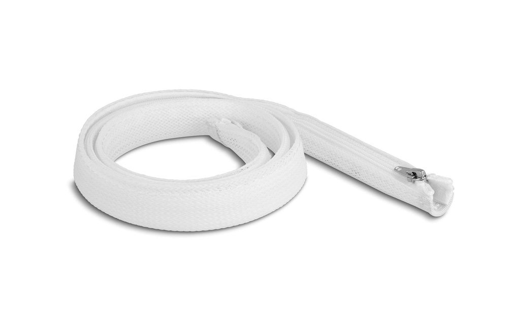 Delock Manchon tressé avec fermeture à glissière 1 m x 20 mm Blanc