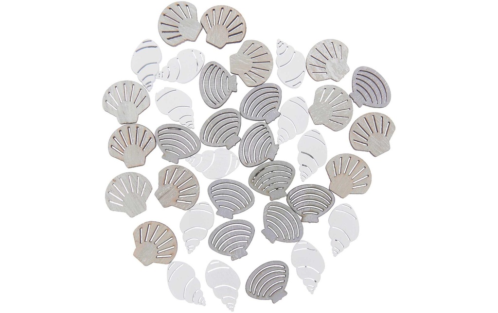 Rico Design Décoration à éparpiller Nature de la coquille 36 pièces