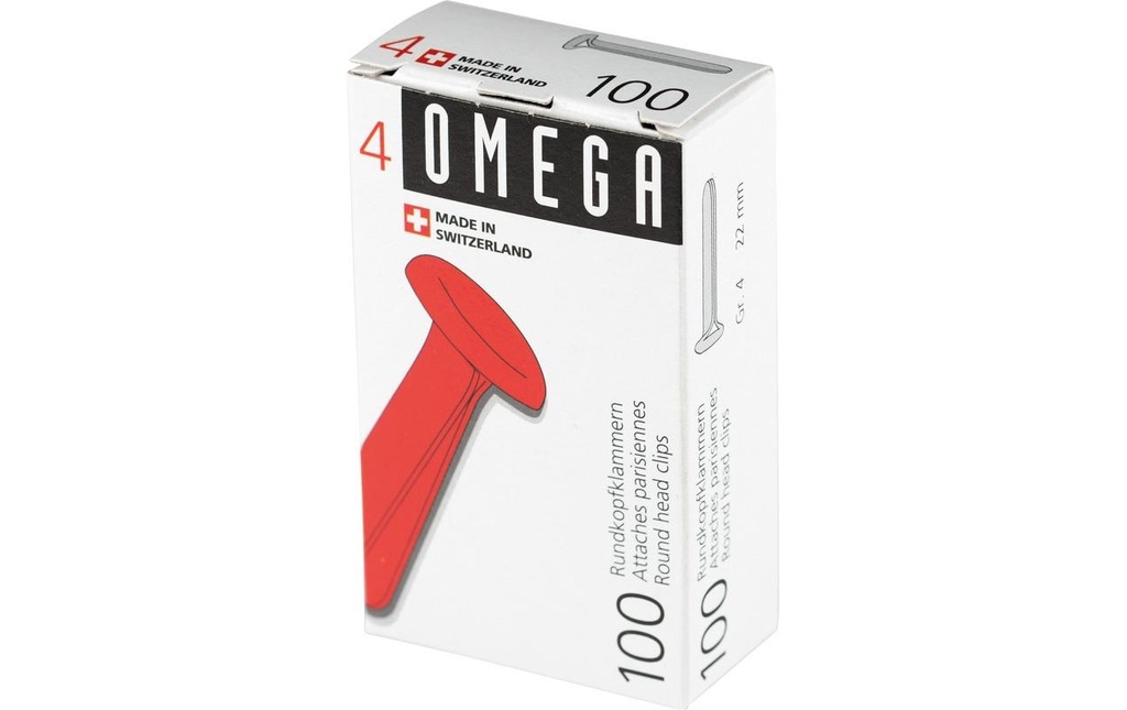 OMEGA Attaches parisiennes 22mm (100 pces)