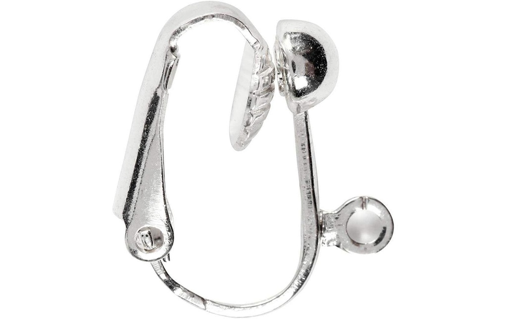 Creativ Company Boucle d’oreille Clip Plaqué argent, 16.5 cm, 6 pcs.