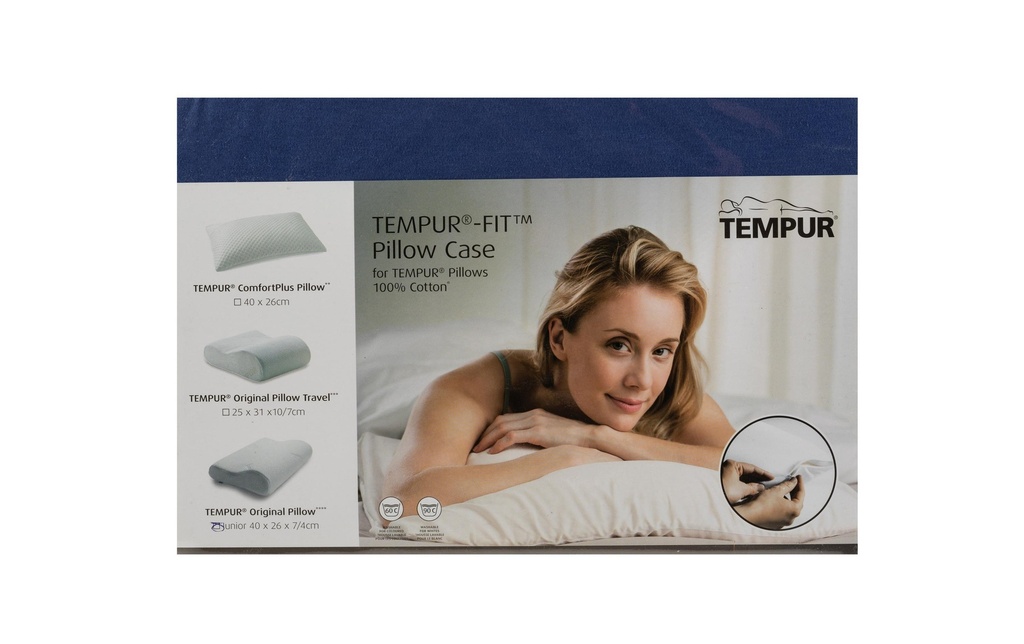 Tempur Taie d’oreiller Original Junior Bleu