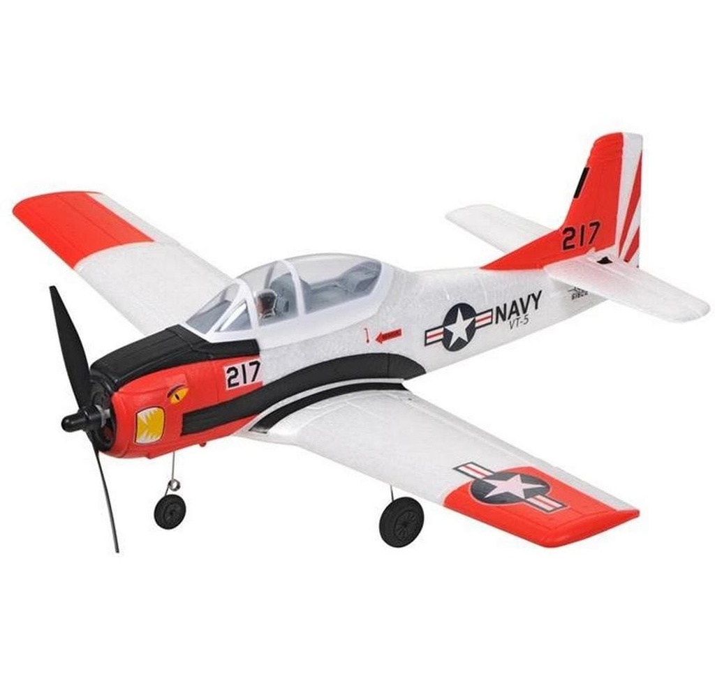 TOP-RC Avion à moteur Mini T28 RTF 450 mm, rouge
