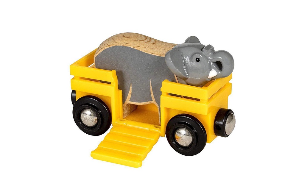BRIO Chemin de fer Wagon pour animaux Éléphant