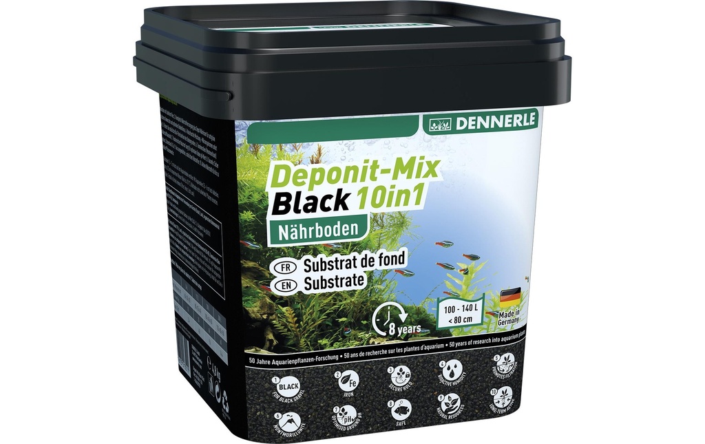 Dennerle Milieu de culture Deponit-Mix Black 10 en 1, 4.8 kg