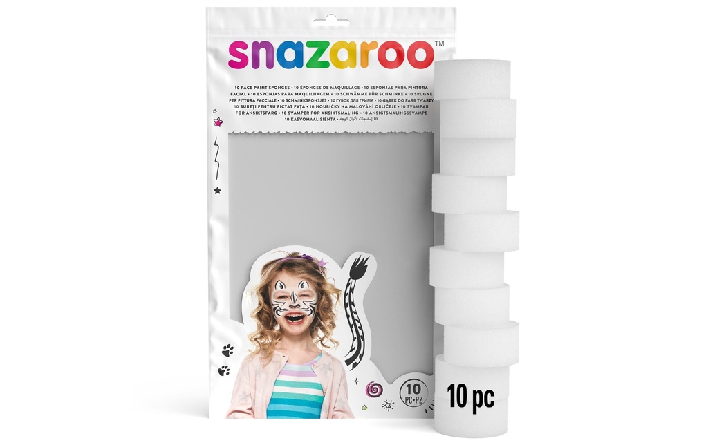 Snazaroo Eponge de maquillage Set 10 pièces