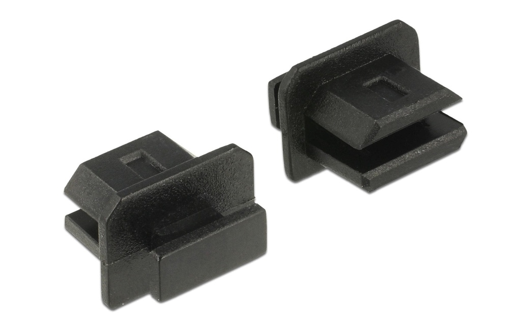 Delock Protection anti-poussière Mini DP f avec poignée 10 pièces Schw.
