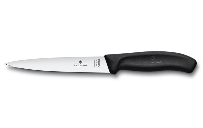Victorinox Couteau à filet Swiss Classic Noir, 16 cm