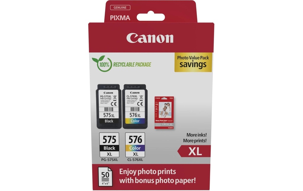 Canon Encre PG-575XL/CL-576XL BK/C/M/Y