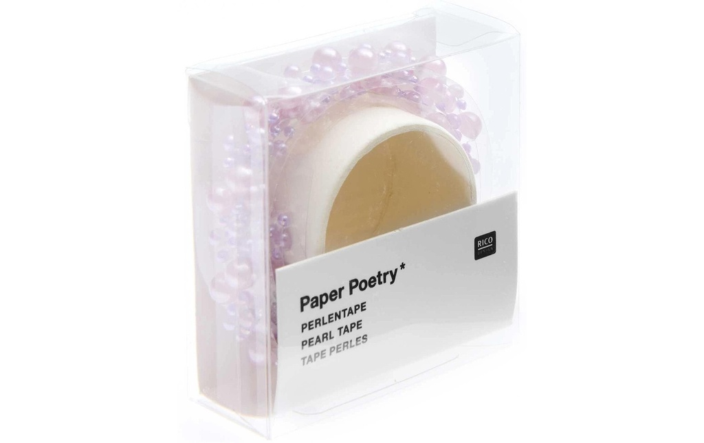 Rico Design Autocollants perles Paper Poetry 50 cm, 1 Pièce/s Rose