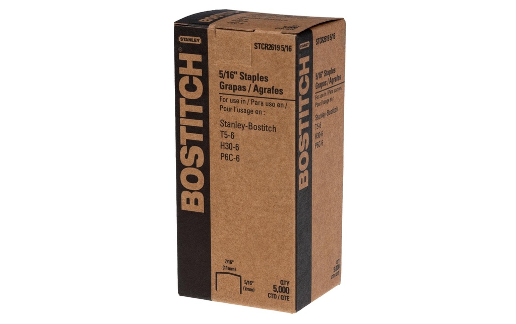 BOSTITCH Agrafes STCR 2619 5/16 (5000 pces)