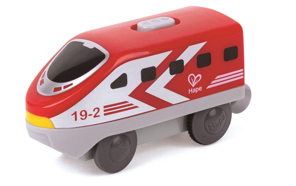 Hape Locomotive Intercity à piles rouge