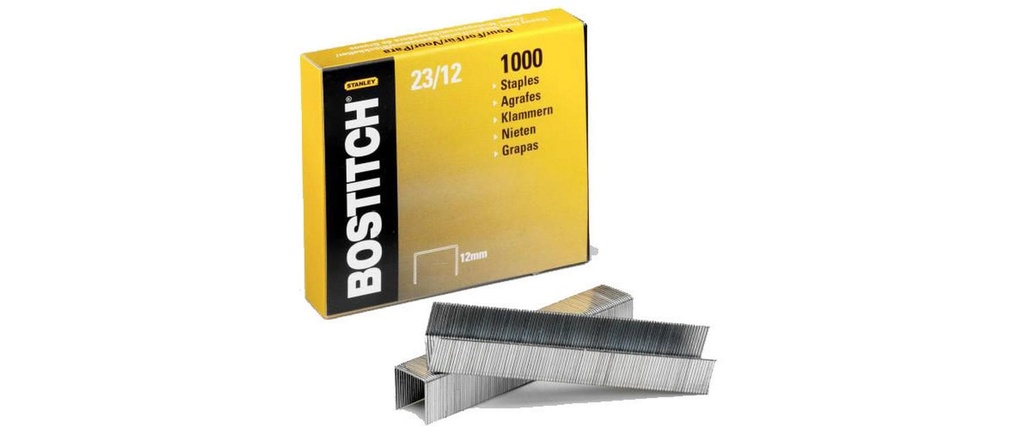 BOSTITCH Agrafes Max 23-12-1M 12mm (1000 pces)