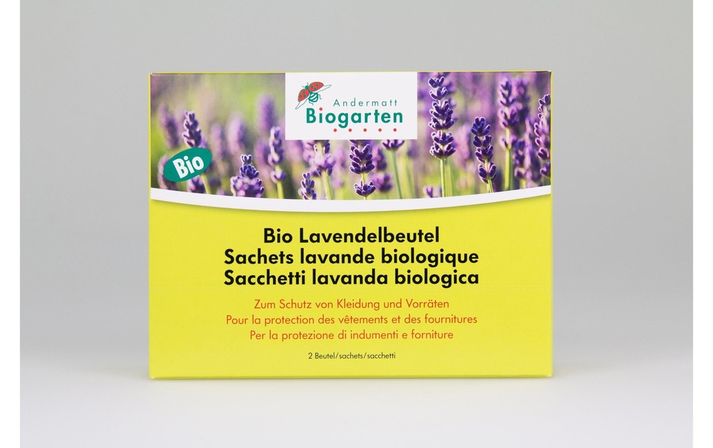 Andermatt Biogarten Sachets parfumés BIO Lavande, 2 pièces