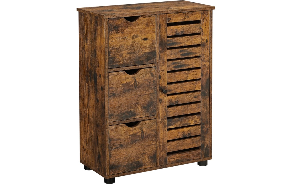 VASAGLE Armoire avec tiroirs 60 x 80 cm, Brun