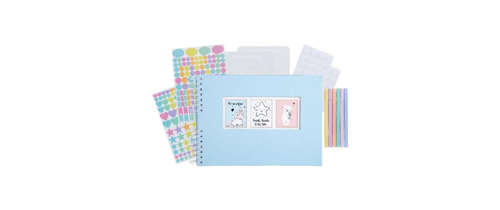 Exacompta Set Scrap-Addict, Bleu pastel