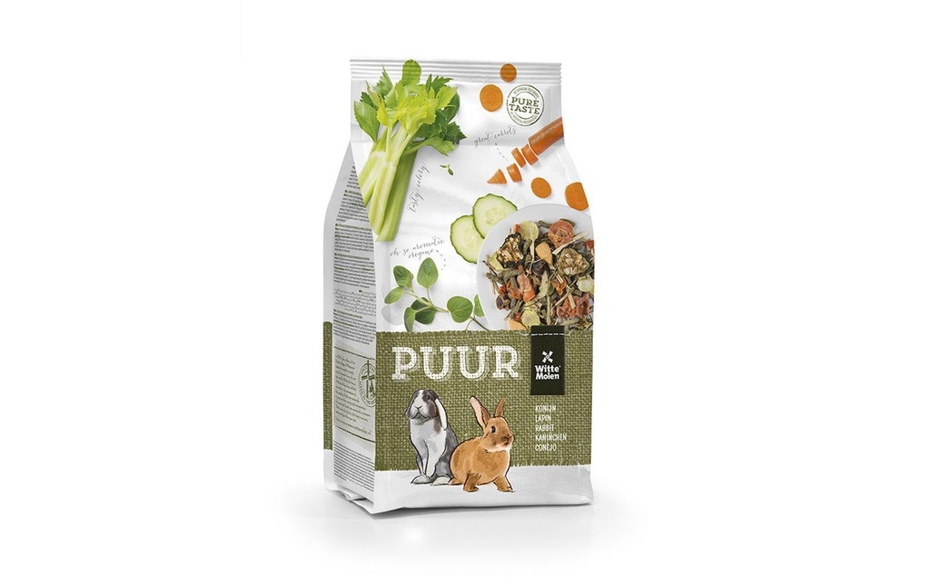 Witte Molen Nourriture de base Puur Muesli gourmet pour lapins, 2 kg