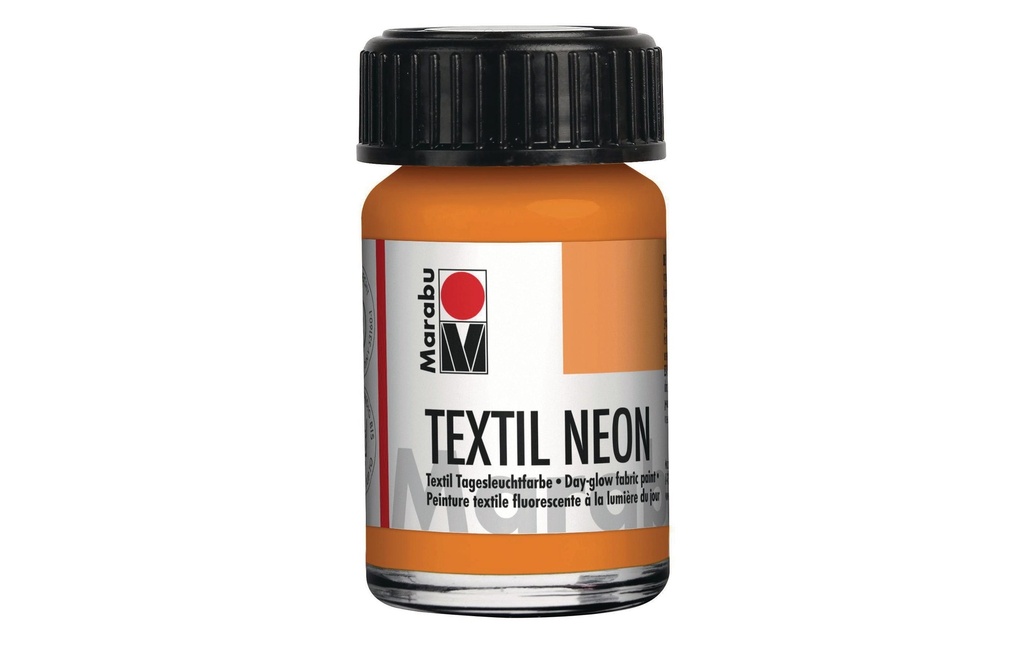 Marabu Peinture pour textile Neon UV 15 ml Néon orange