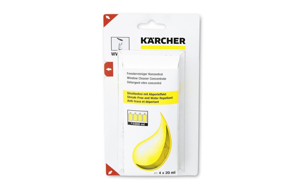 Kärcher Nettoyant à vitres Konzentrat RM 503, 4 x 20 ml