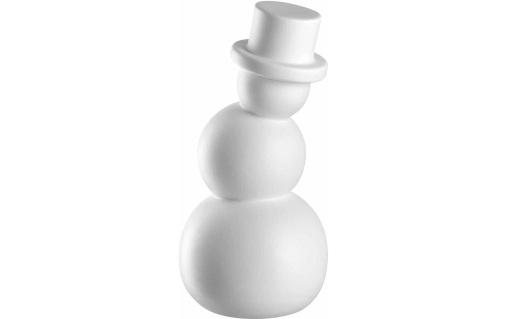 LEONARDO Figurine de Noël Bonhomme de neige Pablo 30 cm, Blanc