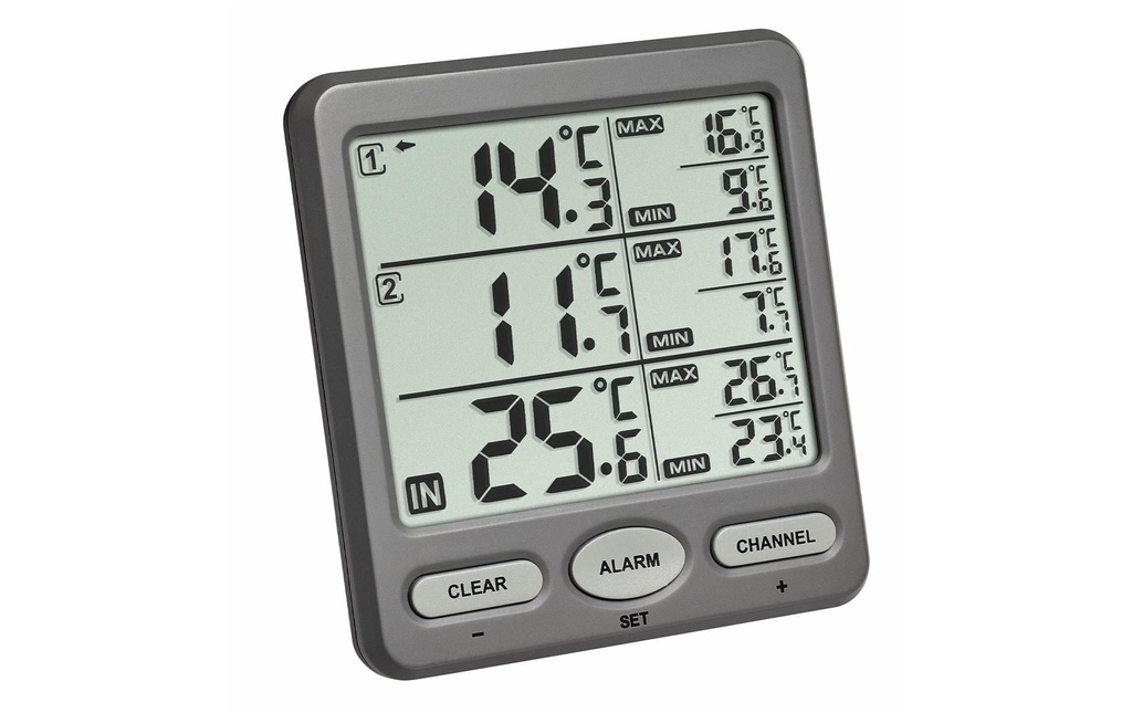 TFA Dostmann Thermomètre radio TRIO