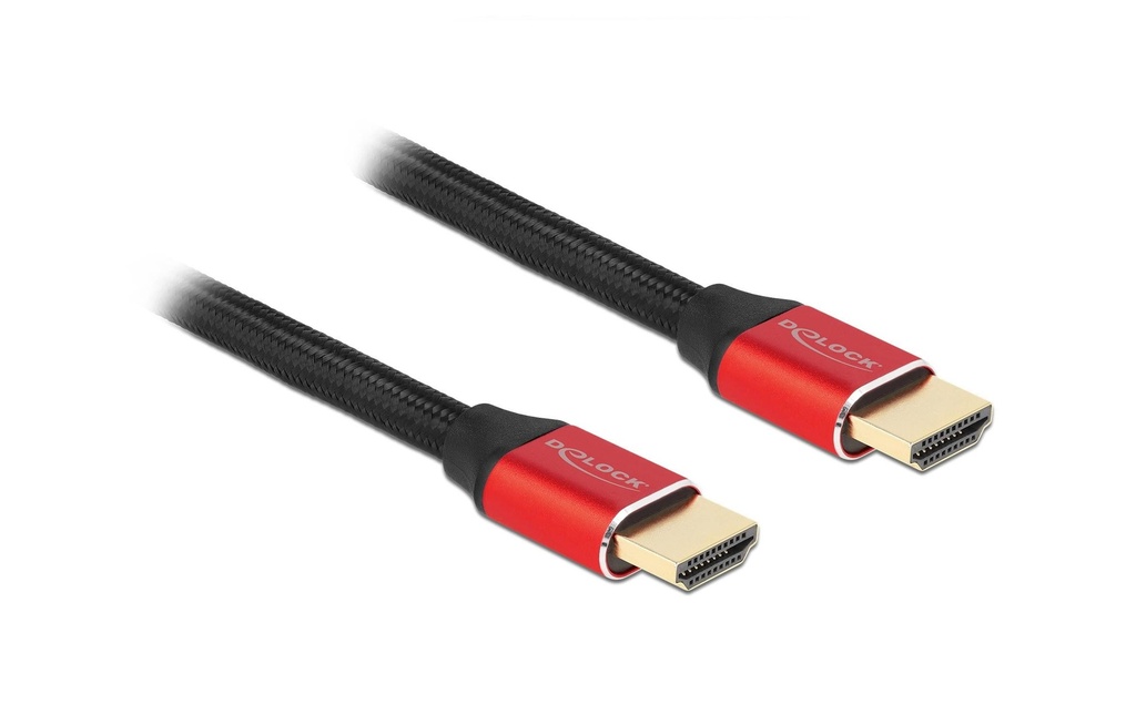 Delock Câble 8K 60Hz HDMI - HDMI, 3 m, Rouge