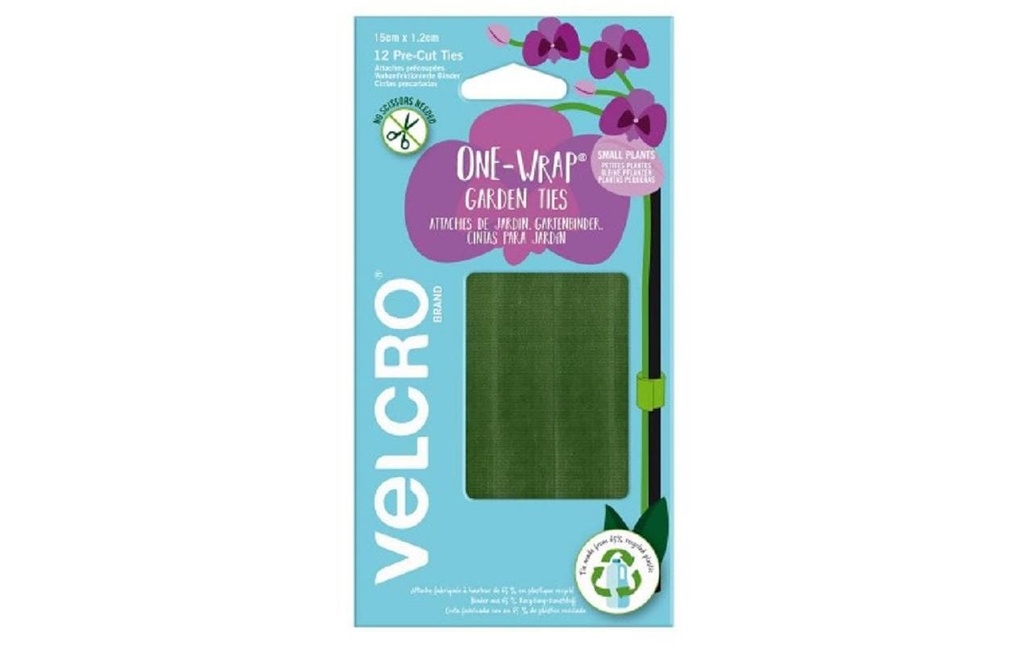 Samen Mauser Lien de jardin Velcro One – Wrap, 12 pièces, 15 x 1.2 cm