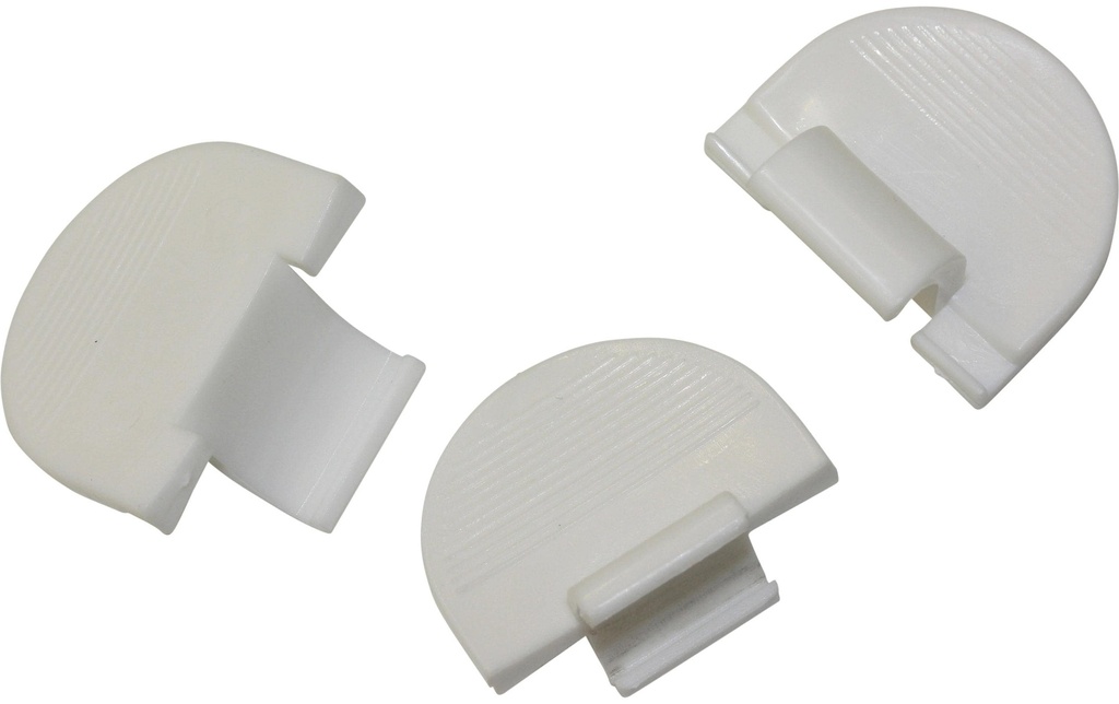 Gardinia Kit de remplacement des poignées de commande, Blanc, 3 pièces