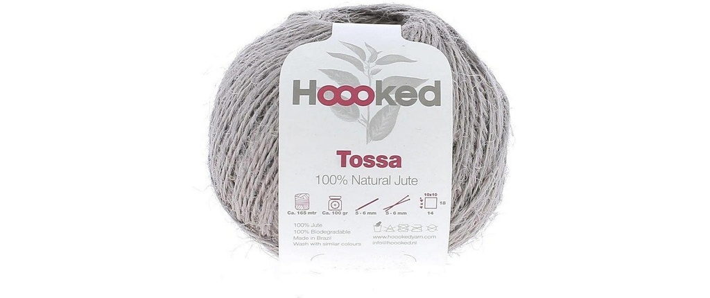 Hoooked Laine Jute naturelle Tossa Taupe cannelle