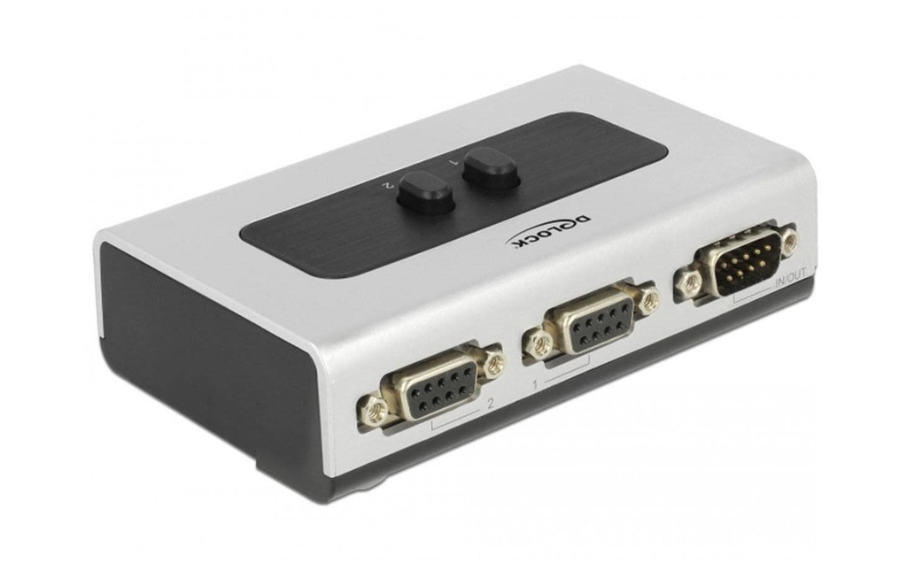 Delock Boîte de commutation 2 Port RS-232/422/485 bidirectionnel