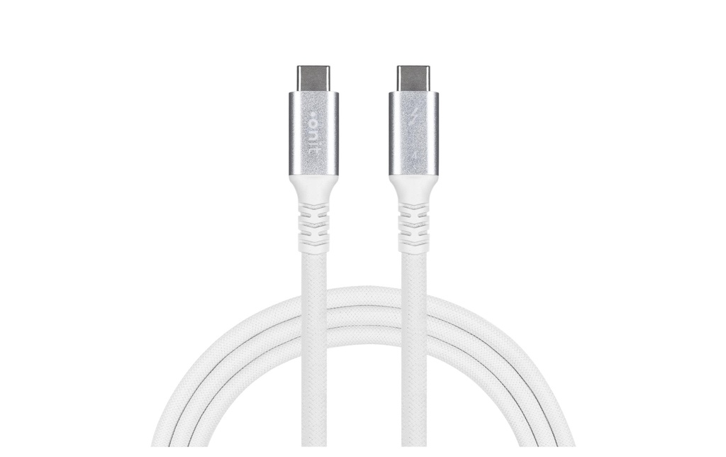 onit Câble Thunderbolt 4 240 W, USB-C - USB-C, 3 m, Blanc