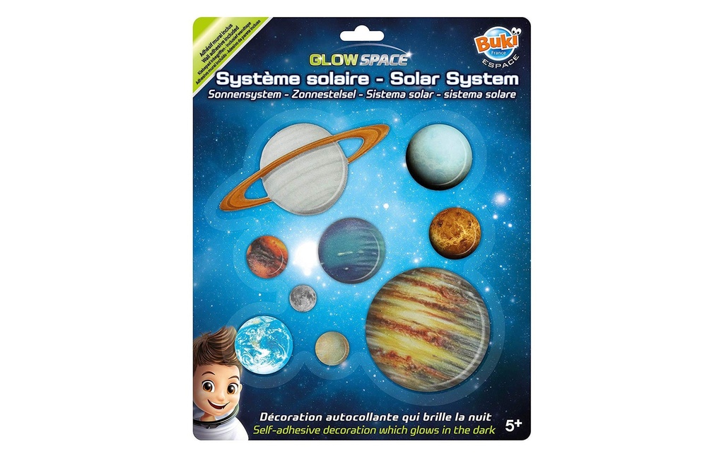 Buki Tatouage mural système solaire