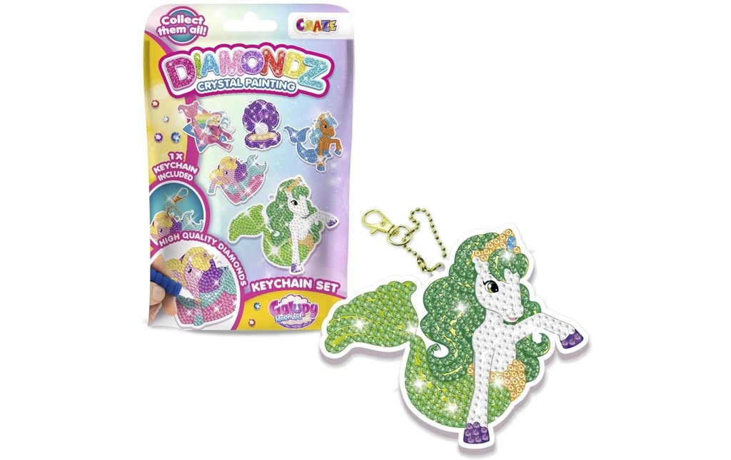 Craze Diamondz Keychain Set Galupy Mermaid