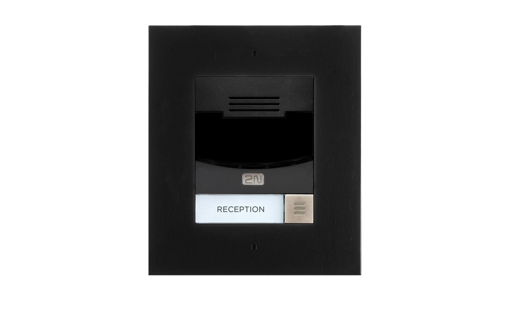 2N Station de porte IP IP Solo  avec caméra HD, installation dans le mur, noire