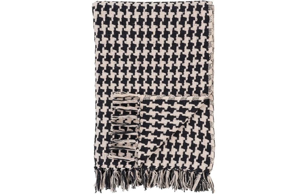 House Nordic Couvre-lit Side 130 x 180 cm, Noir/Beige
