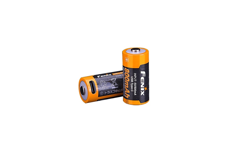 Fenix Batterie ARB-L16-800UP Li-Ion 16340 avec USB-C 800 mAh, 1 Pièce/s