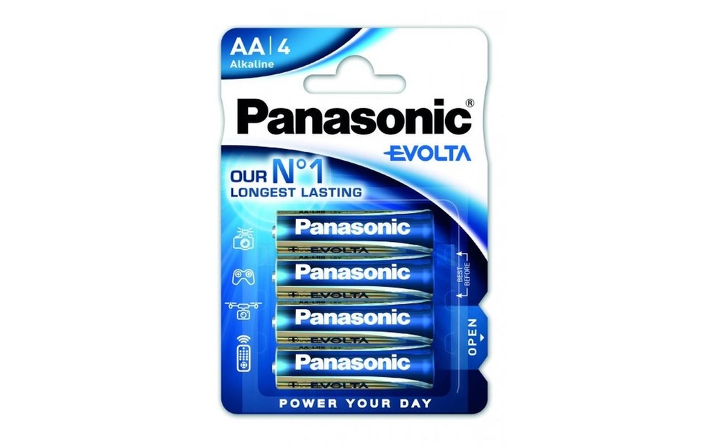 Panasonic Pile Evolta Alkaline AA , 4 Pièce/s