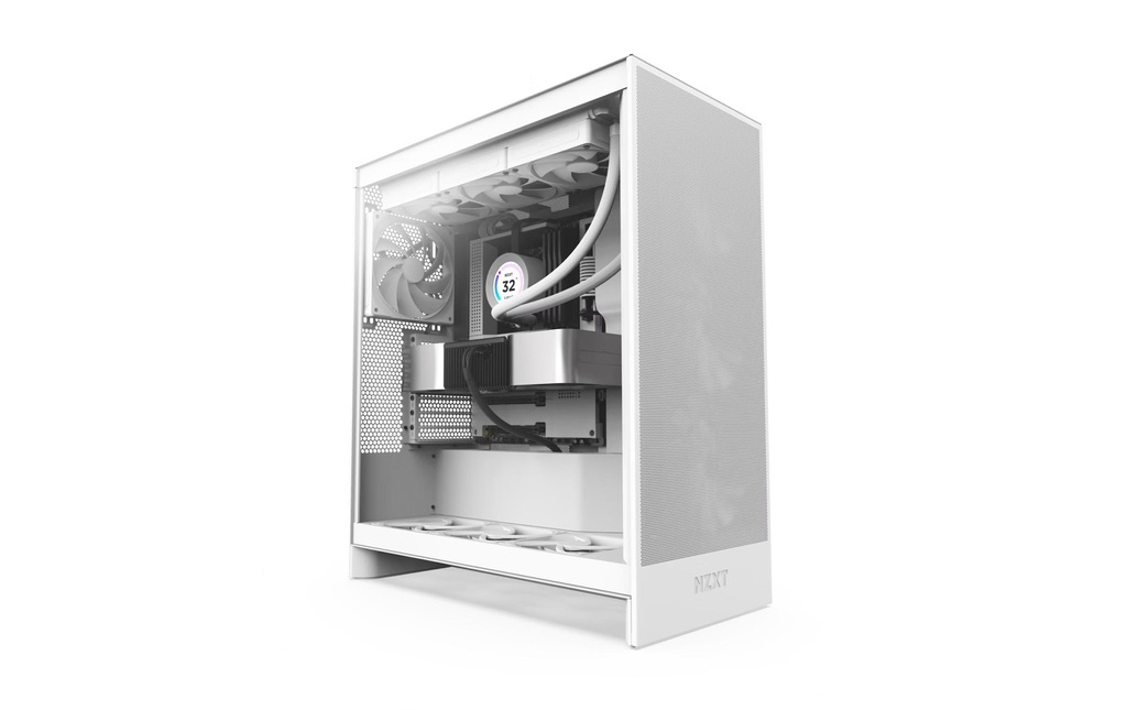 NZXT Boîtier d’ordinateur H7 Flow Blanc