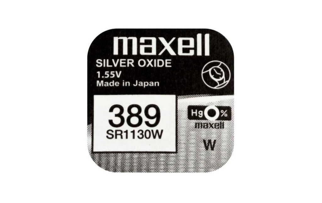 Maxell Europe LTD. Pile bouton 389 SR1130W , 10 Pièce/s