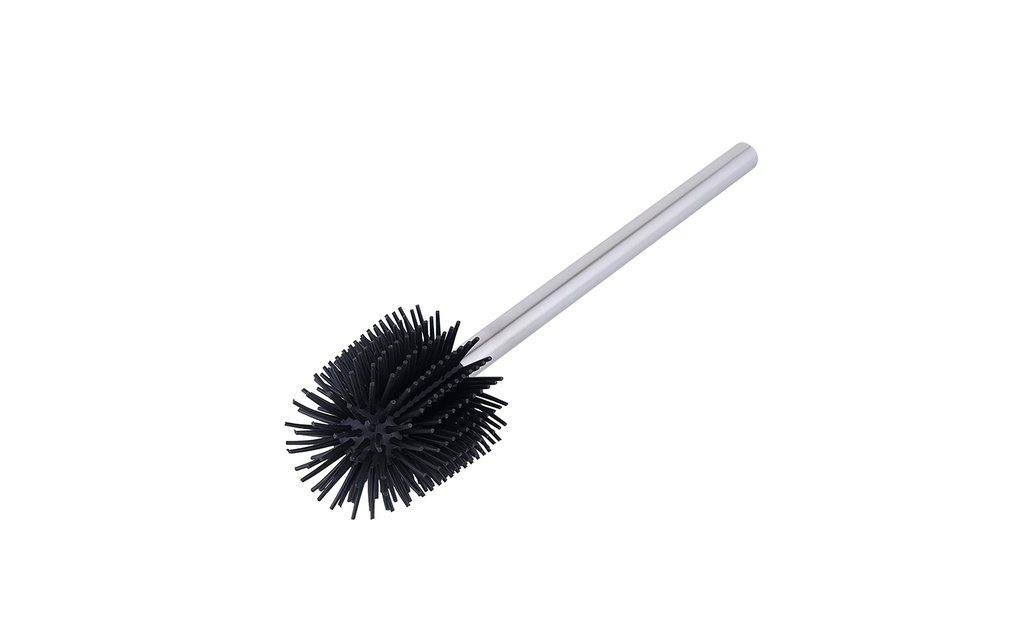 COCON Brosse à toilettes avec tête en caoutchouc Acier inoxydable