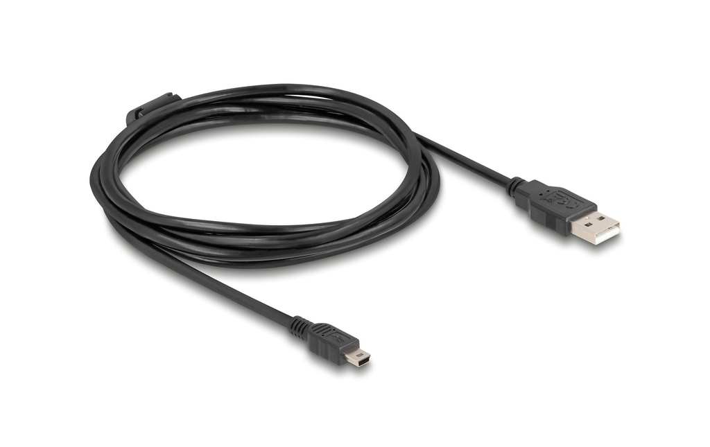 Delock 1.5m, USB 2.0-A/USB 2.0 Mini-B USB-A - Mini-USB B 1.5 m