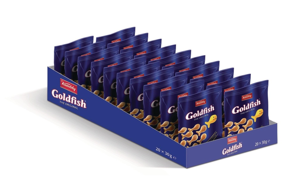 Kambly Apéritif Goldfish Petits paquets 20 x 30 g