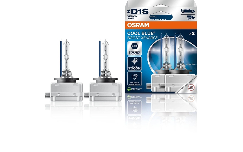 OSRAM XENARC Cool Blue Boost Duobox D1S 12V 35W PK32d-2 Voiture de tourisme