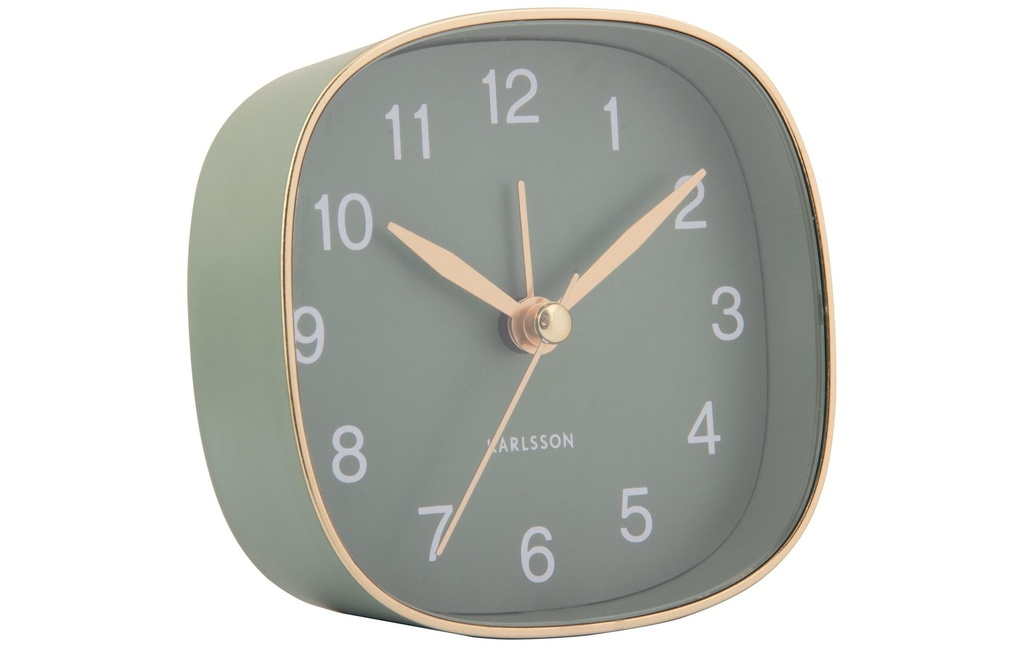 KARLSSON Réveil classique Travel Square Jungle green